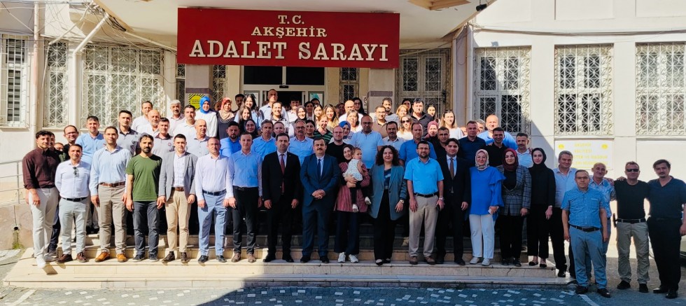 AKŞEHİR ADLİYESİ'NDE BURAK DİNÇ'E VEDA