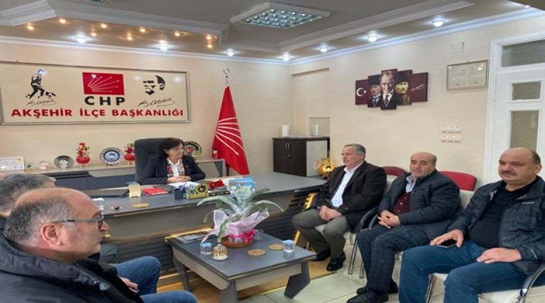 AKŞEHİR TİCARET BORSASI’NDAN CHP’YE ZİYARET 