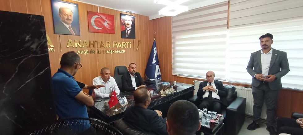 ANAHTAR PARTİ AKŞEHİR İLÇE BAŞKANLIĞI YENİ HİZMET BİNASINI AÇTI