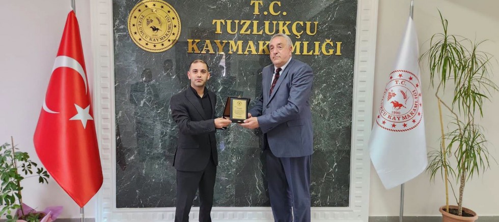 BAŞKAN AKBUĞA’DAN KAYMAKAM OKÇİN’E VEDA ZİYARETİ