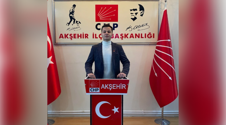 CHP AKŞEHİR GENÇLİK KOLLARI BAŞKANI İSTİFA ETTİ 