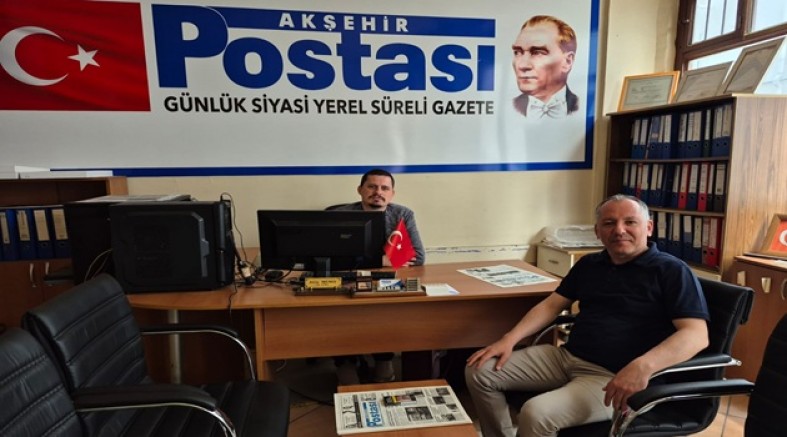 İYİ PARTİ AKŞEHİR İLÇE BAŞKANI ASLAN KESKİN’DEN GAZETEMİZE  BAYRAM ZİYARETİ