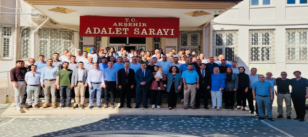 AKŞEHİR ADLİYESİ'NDE BURAK DİNÇ'E VEDA