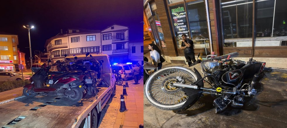 AKŞEHİR’DE MOTOSİKLETLERE SIKI DENETİM