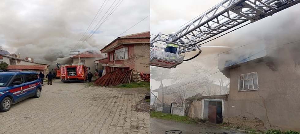 AKŞEHİR’DE SOBADAN ÇIKAN YANGIN EVİ KÜLE ÇEVİRDİ