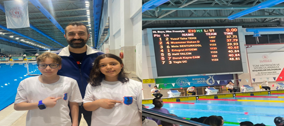 AKŞEHİRLİ GENÇ YÜZÜCÜLERDEN BÜYÜK BAŞARI