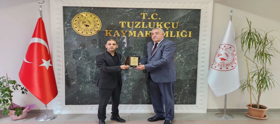 BAŞKAN AKBUĞA’DAN KAYMAKAM OKÇİN’E VEDA ZİYARETİ