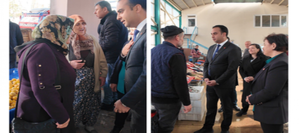 CHP’DEN AKŞEHİR PAZARINDA ESNAF VE VATANDAŞ BULUŞMASI