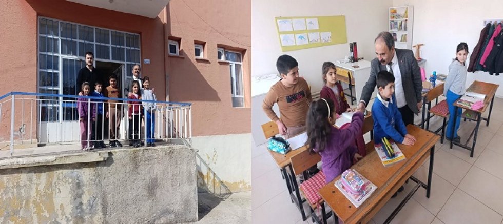 İŞCAN'DAN BİRLEŞTİRİLMİŞ SINIFLI OKULLARA ZİYARET