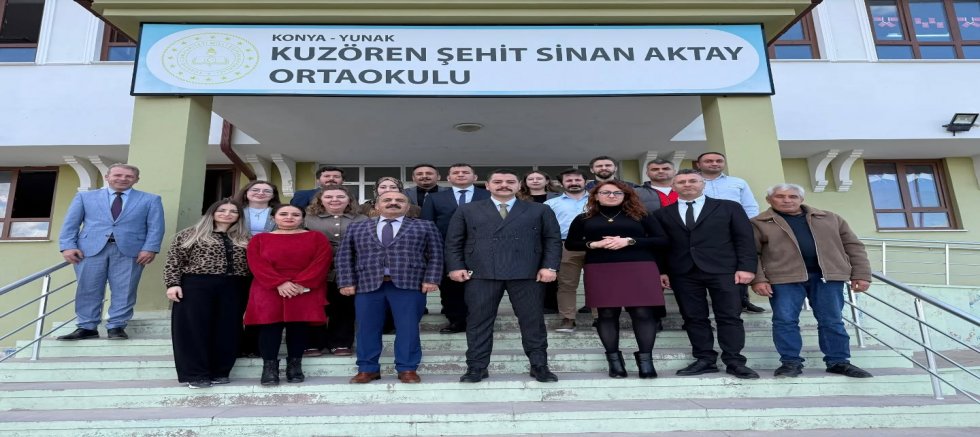 KAYMAKAM TAŞAVLI VE MÜDÜR İŞCAN KUZÖREN'DE ÖĞRETMENLERLE BULUŞTU