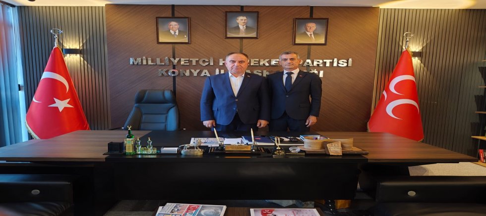 MHP AKŞEHİR İLÇE BAŞKANI YILDIZ’DAN BAŞKAN KARAARSLAN’A ZİYARET