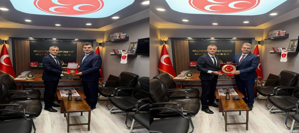 MİLLETVEKİLİ ORHAN ERDEM VE BAKAN YARDIMCISI MUSA HEYBET’TEN MHP’YE ZİYARET