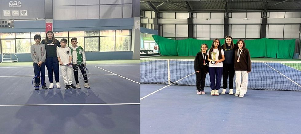 MUALLA NİGAR YAMAÇ ORTAOKULU’NDAN KORT TENİSİ TURNUVASINDA BAŞARILI SONUÇLAR