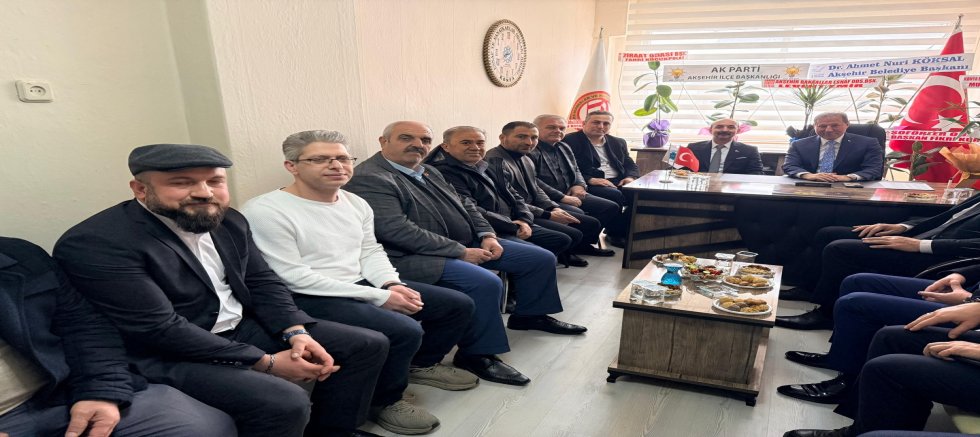 MUHARREM KARABACAK'TAN AKŞEHİR BERBERLER VE KUAFÖRLER ODASI’NA HAYIRLI OLSUN ZİYARETİ