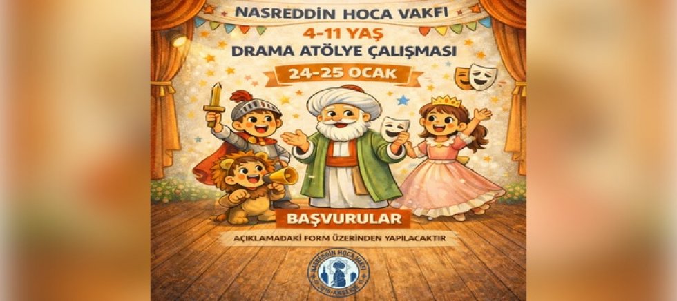 NASREDDİN HOCA KÜLTÜR SANAT’TA ÇOCUKLAR İÇİN ETKİNLİK DÖNEMİ BAŞLIYOR