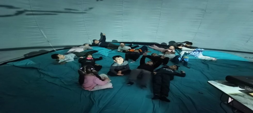 UZAY ÇADIRI, ATATÜRK İLKOKULU’NDA ÖĞRENCİLERLE BULUŞTU
