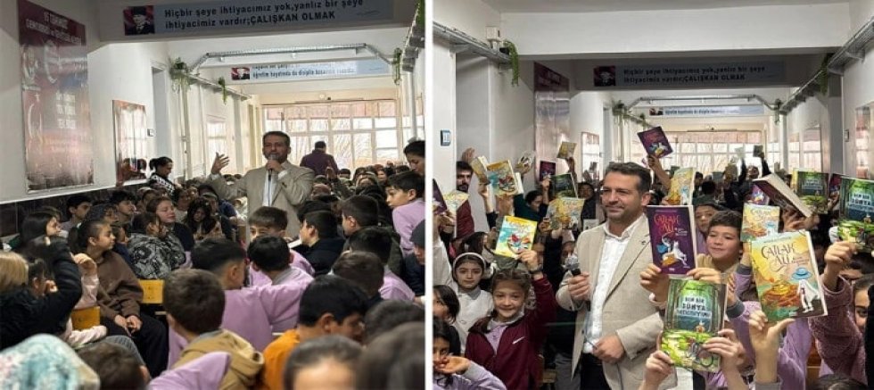 YAZAR MİHRALİ ÇELİK, ÇAKILLAR VALİ KEMAL KATITAŞ İMAM HATİP ORTAOKULU’NDA ÖĞRENCİLERLE BULUŞTU