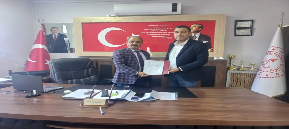 YUNAK MESLEK YÜKSEKOKULU MÜDÜRÜ, MAHMUT İŞCAN’I ZİYARET ETTİ