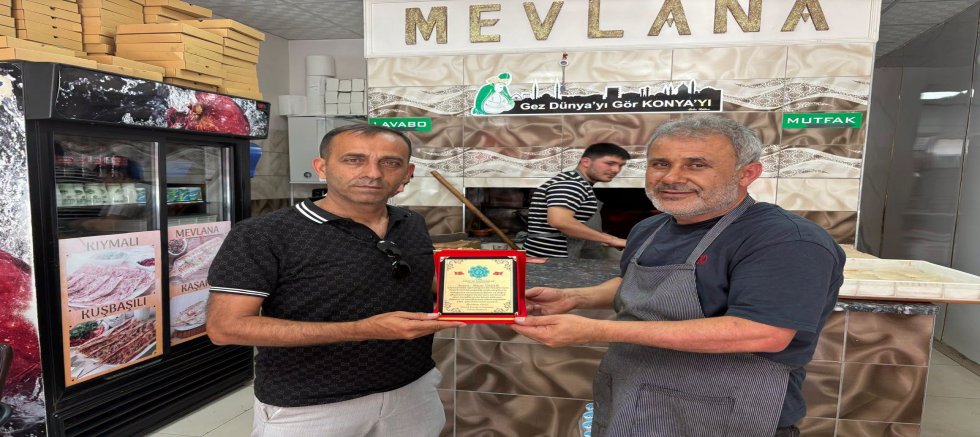 YUNAK'TA HAYAT KURTARAN ESNAFA PLAKET
