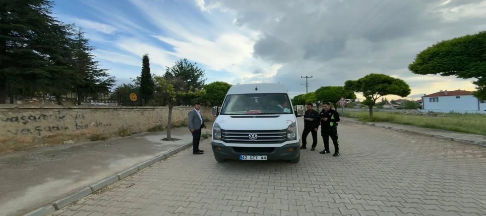 YUNAK’TA TAŞIMALI EĞİTİM ARAÇLARI DENETLENDİ 