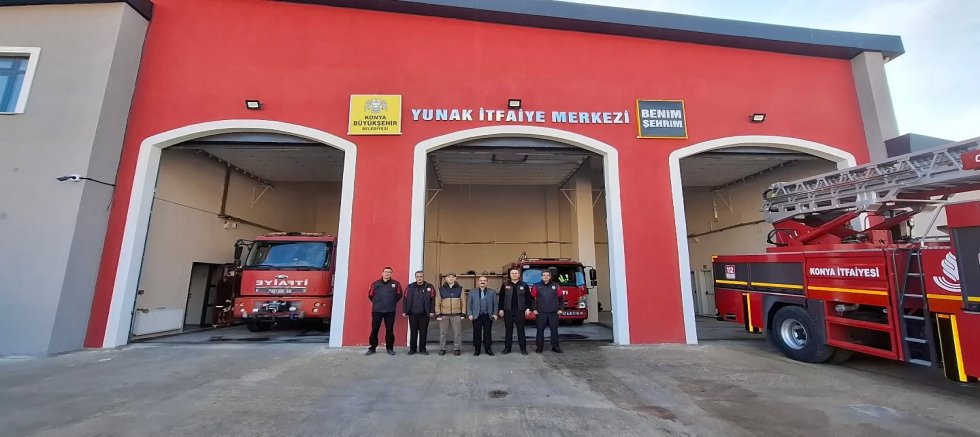 YUNAK'TAKİ 1. SINIF ÖĞRENCİLERİ İTFAİYE BİLİNCİ KAZANIYOR