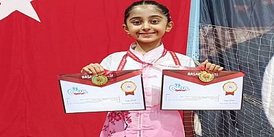 10 YAŞINDAKİ ŞAMPİYON ELİF NUR GÜRLEK’TEN ÇİFTE ALTIN BAŞARI