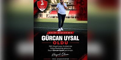 1922 AKŞEHİR SPOR’DA YENİ DÖNEM! BAŞKAN GÜRCAN UYSAL