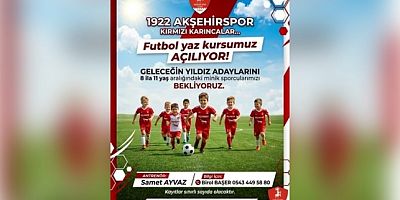 1922 AKŞEHİR SPOR YAZ FUTBOL KURSU BAŞLIYOR