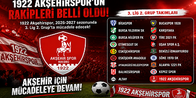 1922 AKŞEHİRSPOR'UN RAKİPLERİ BELLİ OLDU! DEV KULÜPLERLE AYNI GRUPTA