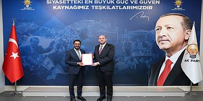 AK PARTİ’DE YENİ İLÇE BAŞKANI AHMET RASİH ZEYBEK OLDU