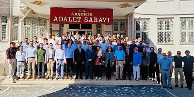 AKŞEHİR ADLİYESİ'NDE BURAK DİNÇ'E VEDA