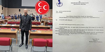 AKŞEHİR BELEDİYESİ MHP GRUBUNUN YAZILI ÖNERGESİNE CEVAP VERDİ