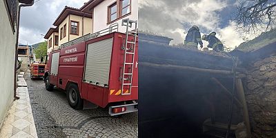 AKŞEHİR’DE BACA YANGINI KORKUTTU