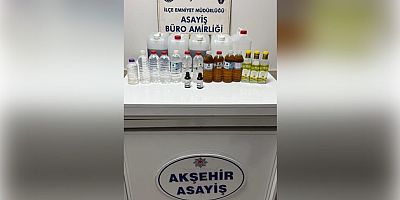 AKŞEHİR’DE KAÇAK ALKOL OPERASYONU: ŞÜPHELİYE YASAL İŞLEM