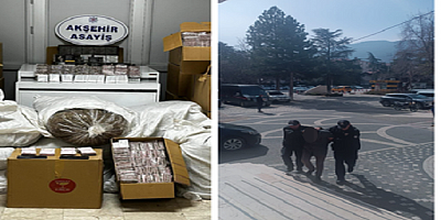 AKŞEHİR’DE KAÇAK TÜTÜN OPERASYONU: 1,2 MİLYON LİRALIK ÜRÜN ELE GEÇİRİLDİ