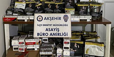 AKŞEHİR’DE KAÇAK TÜTÜN VE SİGARA OPERASYONU