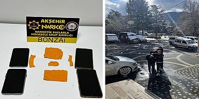 AKŞEHİR’DE UYUŞTURUCU OPERASYONU: 2 TUTUKLAMA
