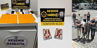 AKŞEHİR'DE UYUŞTURUCU OPERASYONU: 6 GÖZALTI, 4 TUTUKLAMA