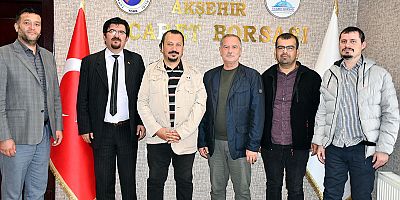 AKŞEHİR GAZETECİLER CEMİYETİ’NDEN AKŞEHİR TİCARET BORSASI’NA ZİYARET