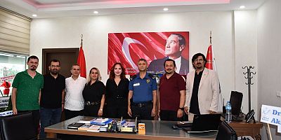 AKŞEHİR GAZETECİLER CEMİYETİ’NDEN İLÇE EMNİYET MÜDÜRÜ AFŞAR’A ZİYARET