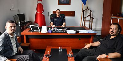 AKŞEHİR GAZETECİLER CEMİYETİ’NDEN İLÇE JANDARMA KOMUTANI ERDEM’E ZİYARET