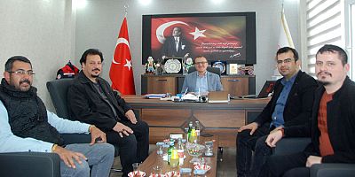 AKŞEHİR GAZETECİLER CEMİYETİ’NDEN İLÇE TARIM MÜDÜRÜ SONER KAHRAMAN’A ZİYARET