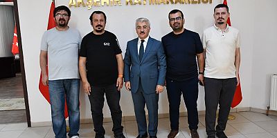 AKŞEHİR GAZETECİLER CEMİYETİ’NDEN KAYMAKAM YİĞİT’E ZİYARET