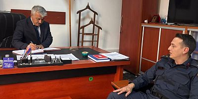 AKŞEHİR KAYMAKAMI, JANDARMA ÇALIŞMALARINI YERİNDE İNCELEDİ