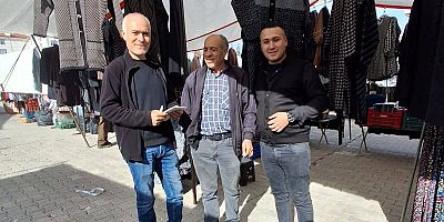 AKŞEHIR TERZILER ODASI BAŞKAN ADAYI İBRAHIM KISMET, YUNAK PAZARINDA ESNAFLA BULUŞTU