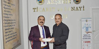 AKŞEHİR TİCARET ODASINDAN YUNAKLI ÖĞRENCİLERE EĞİTİM YARDIMI