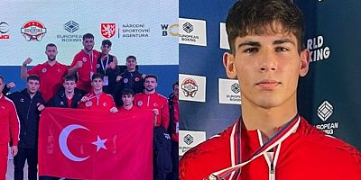 AKŞEHİRLİ BOKSÖR MEHMET ENES ŞANLI AVRUPA ÜÇÜNCÜSÜ OLDU