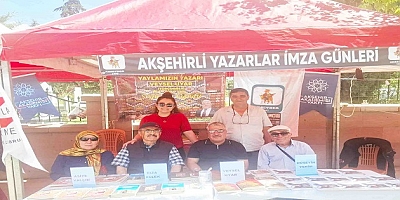 AKŞEHİRLİ YAZARLAR ŞENLİĞE EDEBİYAT DAMGASI VURUYOR