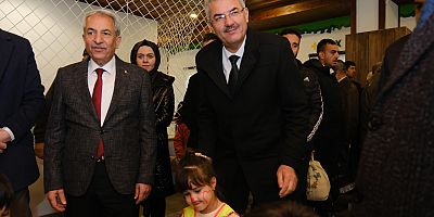 BAŞKAN ADAYI  KAHRAMAN ÇOCUK KÜTÜPHANESİ AÇILIŞINA KATILDI 