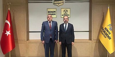 BAŞKAN AKBUĞA’DAN KONYA BÜYÜKŞEHİR BELEDİYESİ’NE ZİYARET